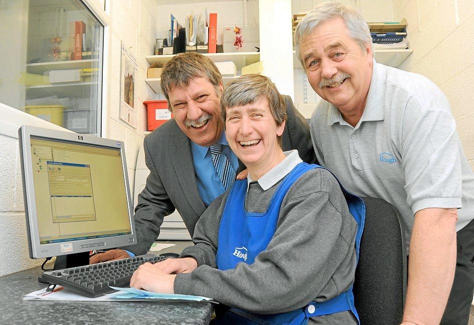 Carl meets Chris Adderley, centre, and Paul Ashford